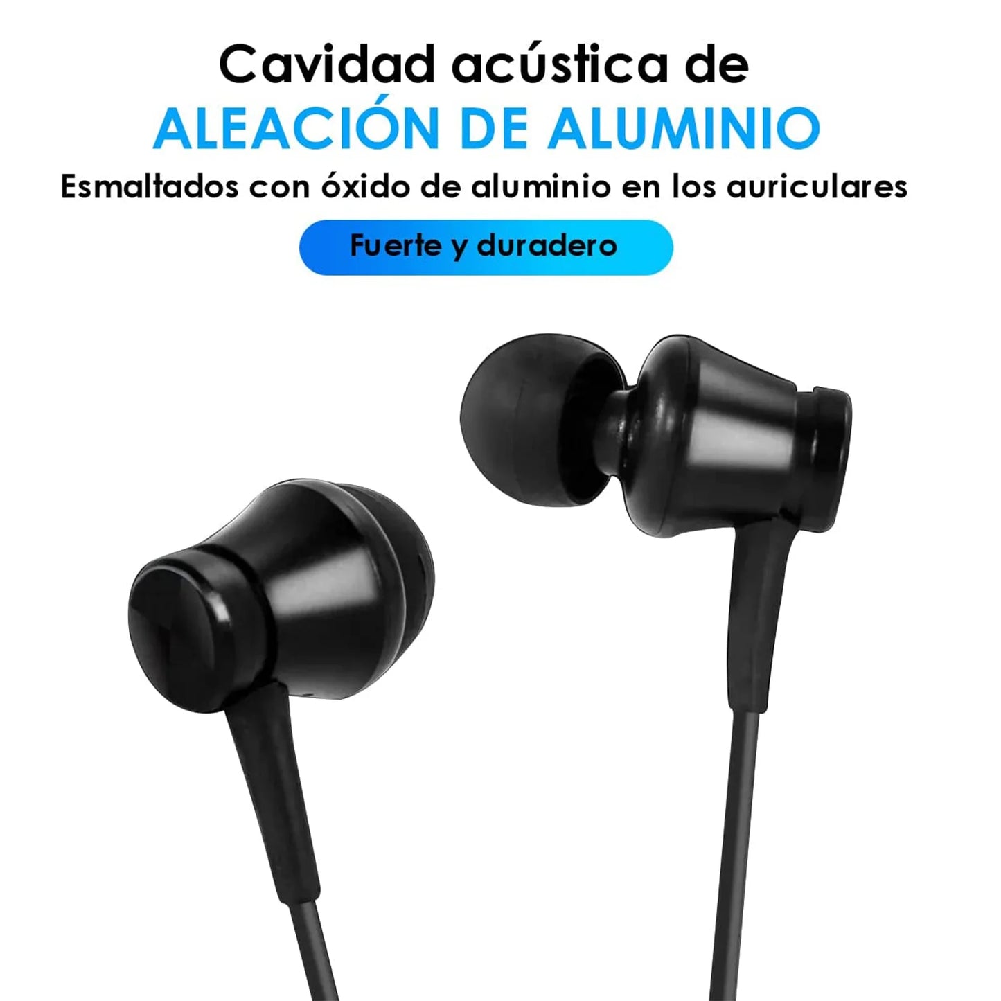 1Hora Audífonos Alámbricos 3.5mm